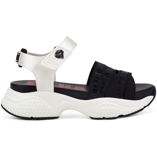 Schoenen Dames Sandalen / Open schoenen Ed Hardy Overlap sandal black/white Wit