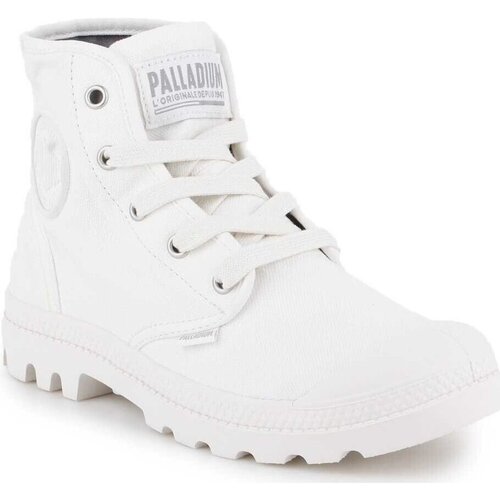 Schoenen Dames Hoge sneakers Palladium US Pampa HI F 92352-116-M Wit