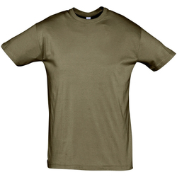 Textiel Heren T-shirts korte mouwen Sols REGENT COLORS MEN Bruin