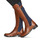 Schoenen Dames Hoge laarzen Caprice 25504-387 Cognac / Blauw