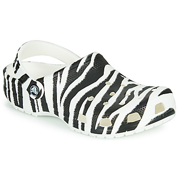 Schoenen Dames Klompen Crocs CLASSIC ANIMAL PRINT CLOG Zebra