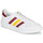 Schoenen Lage sneakers adidas Originals TEAM COURT Wit / Bordeau / Geel