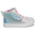 Schoenen Meisjes Hoge sneakers Skechers TWI-LITES 2.0 Zilver / Roze / Led