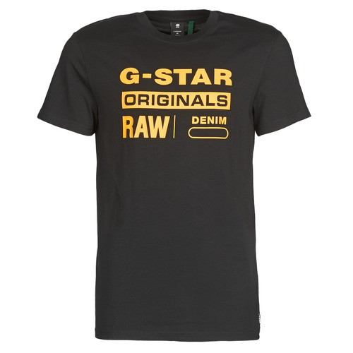 G-Star Raw COMPACT JERSEY O Zwart - | Spartoo.nl ! - Textiel T-shirts korte mouwen Heren € 29,74
