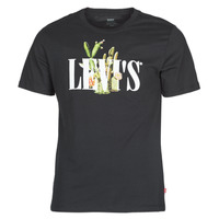 Textiel Heren T-shirts korte mouwen Levi's GRAPHIC CREWNECK TEE Zwart