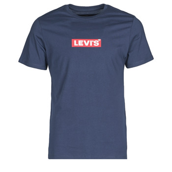 Textiel Heren T-shirts korte mouwen Levi's BOXTAB GRAPHIC TEE Blauw