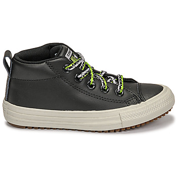 Converse CHUCK TAYLOR ALL STAR STREET BOOT DOUBLE LACE LEATHER MID Zwart