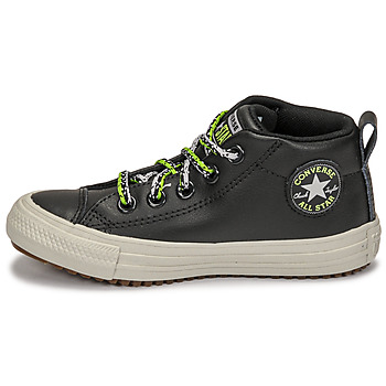 Converse CHUCK TAYLOR ALL STAR STREET BOOT DOUBLE LACE LEATHER MID Zwart