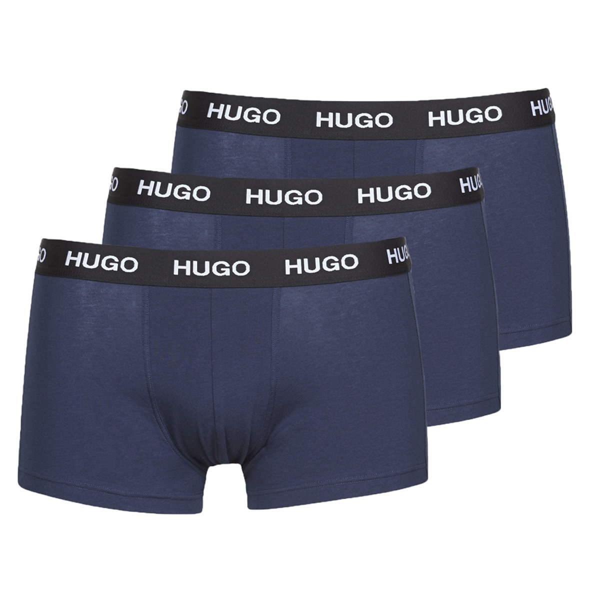 Hugo Boss 3P trunks basic logo blauw - S
