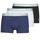 Ondergoed Heren Boxershorts Mariner PACK COTON BIO X3 Zwart / Marine / Grijs