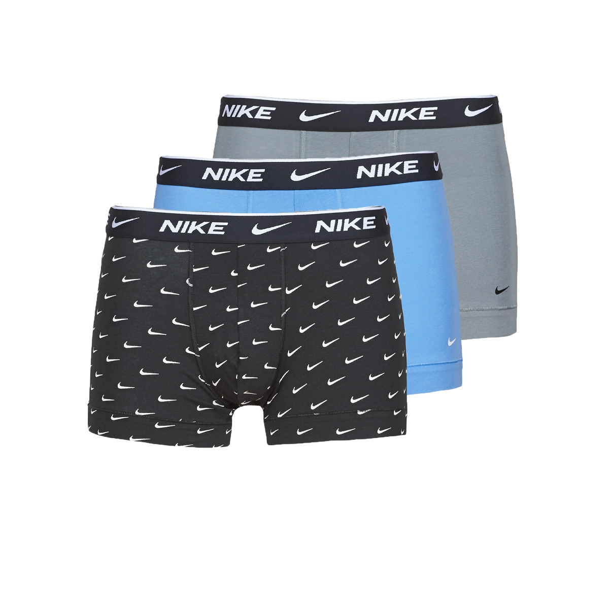 Nike Nike Trunk Boxershorts Onderbroek - Mannen - zwart - blauw  - grijs