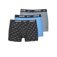 Ondergoed Heren Boxershorts Nike EVERYDAY COTTON STRETCH X3 Zwart / Grijs / Blauw