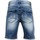 Textiel Heren Korte broeken Enos Korte Broek Gescheurde Jeans Short Blauw