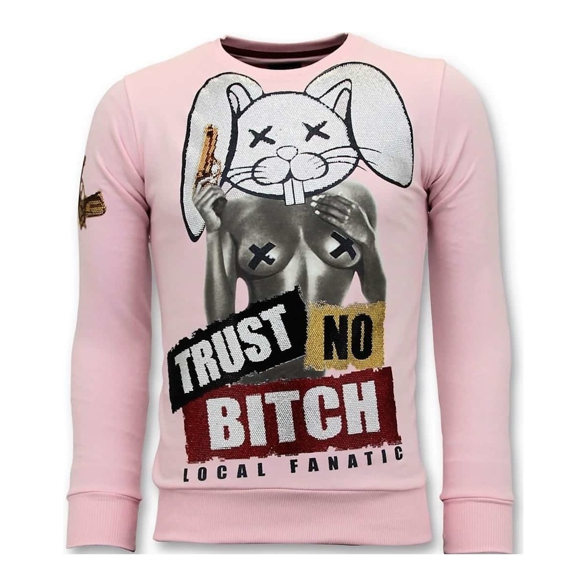 Textiel Heren Sweaters / Sweatshirts Local Fanatic Trust No Bitch Roze