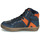 Schoenen Jongens Hoge sneakers Kickers LOWELL Marine / Oranje