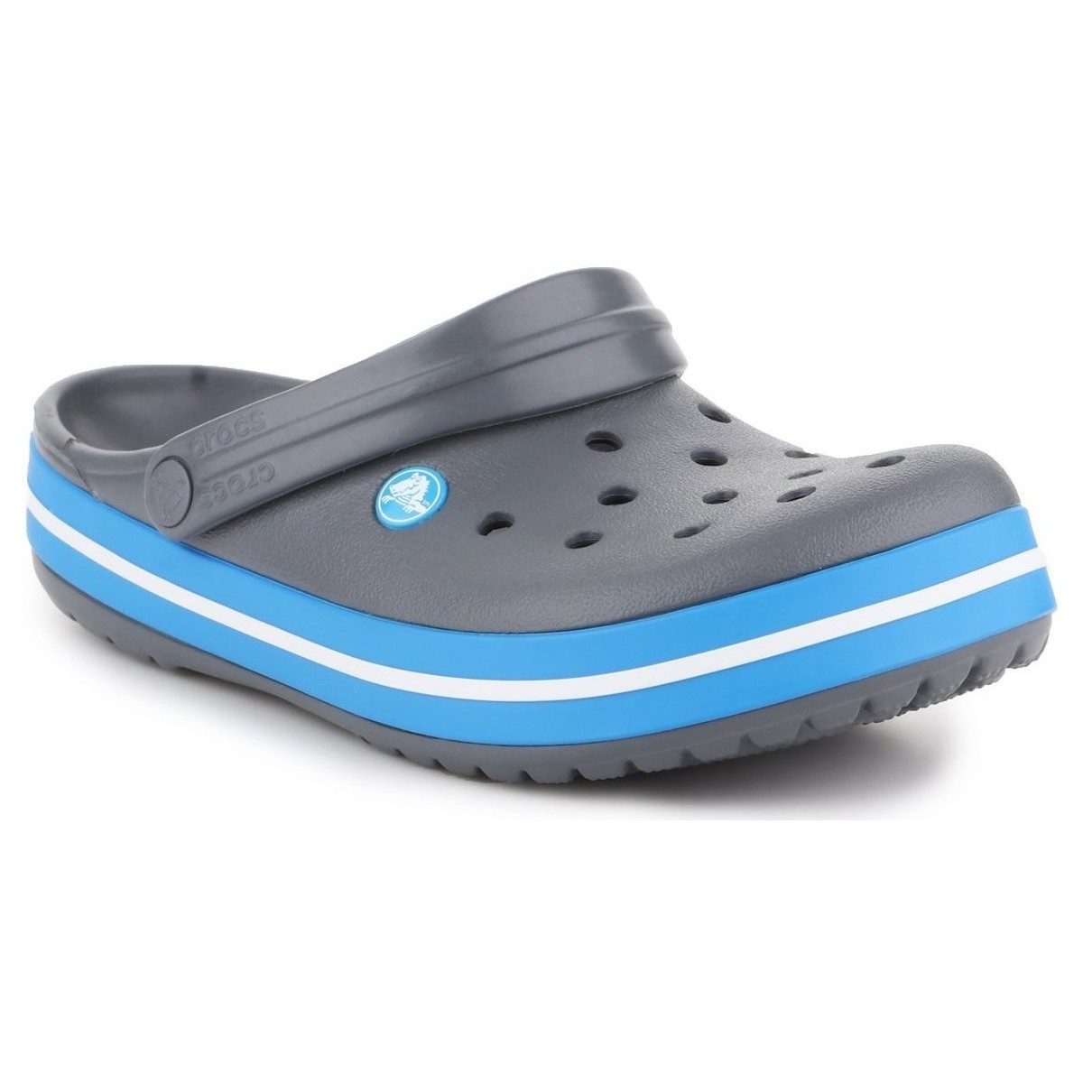 Schoenen Heren Leren slippers Crocs Crocband  11016-07W Grijs
