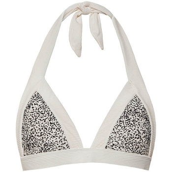 Textiel Dames Bikinibroekjes- en tops Beachlife Driehoekig zwempak topje Sprinkles Parelmoer Zwart/wit