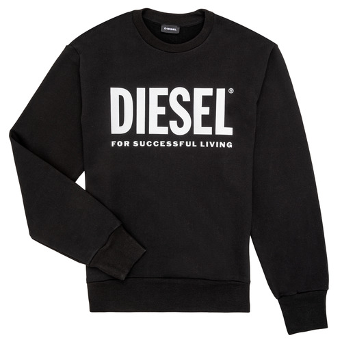 Textiel Jongens Sweaters / Sweatshirts Diesel SCREWDIVISION LOGO Zwart