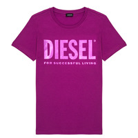 Textiel Meisjes T-shirts korte mouwen Diesel TSILYWX Roze