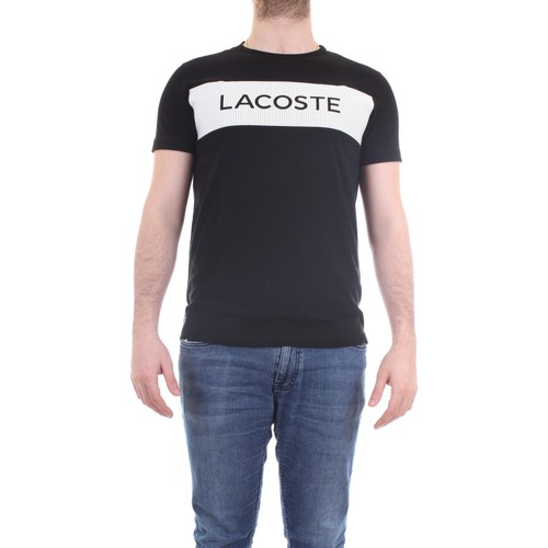 Textiel Heren T-shirts korte mouwen Lacoste TH4865-00 Rood