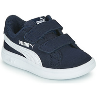 Schoenen Kinderen Lage sneakers Puma SMASH INF Marine / Wit