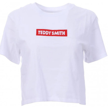 Textiel Dames T-shirts korte mouwen Teddy Smith  Wit