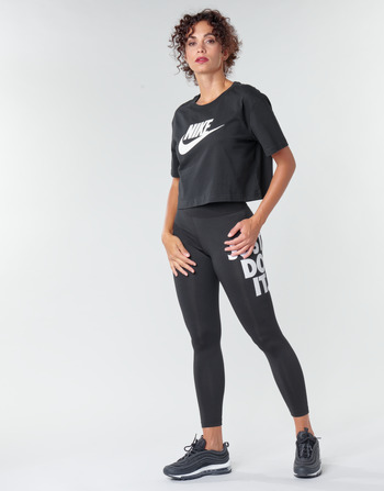 Nike W NSW TEE ESSNTL CRP ICN FTR Zwart