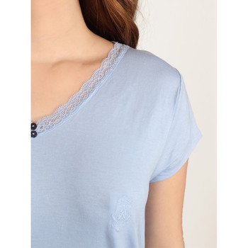 Admas Pyjamashort t-shirt Fresh And Soft Blauw