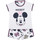 Textiel Meisjes Pyjama's / nachthemden Admas Pyjamashort t-shirt Mickey 28 Disney wit Wit