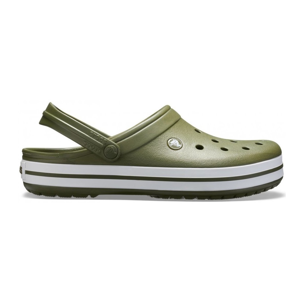Schoenen Dames Sandalen / Open schoenen Crocs CR.11016-AGWH Army green/white
