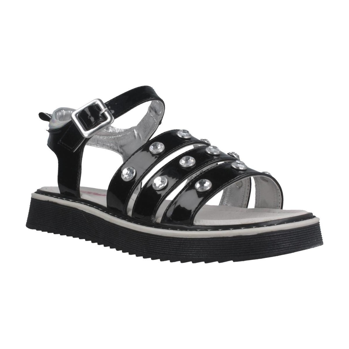 Schoenen Meisjes Sandalen / Open schoenen Asso AG6703 Zwart