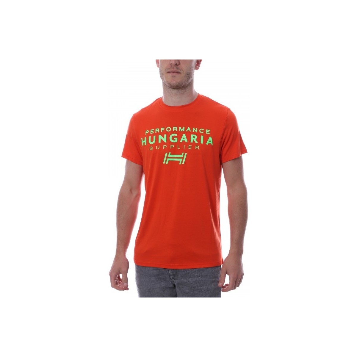 Textiel Heren T-shirts & Polo’s Hungaria  Oranje