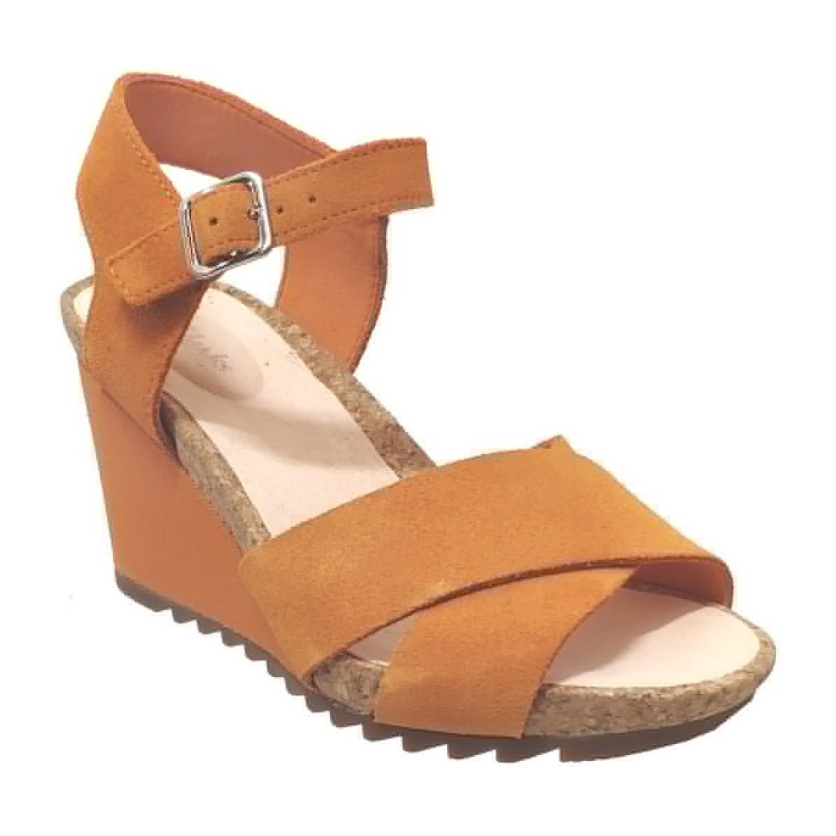 Schoenen Dames Sandalen / Open schoenen Clarks Flex sun Oranje