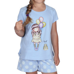 Textiel Meisjes Pyjama's / nachthemden Admas Pyjamashort t-shirt I Wish Santoro blauw Blauw
