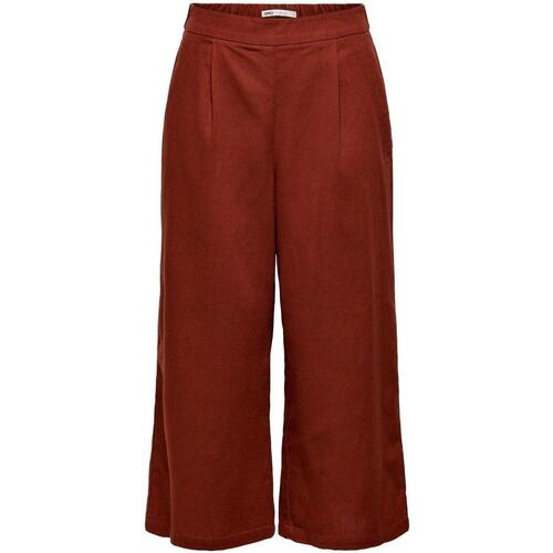 Textiel Dames Broeken / Pantalons Only  Rood