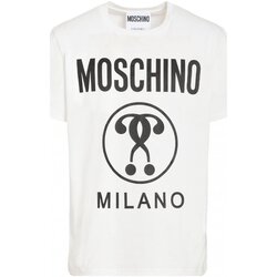 Textiel Heren T-shirts korte mouwen Moschino ZPA0706 Wit