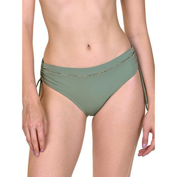 Textiel Dames Bikinibroekjes- en tops Lisca Zwembroekje met geribbelde zijkanten Ancona Groen