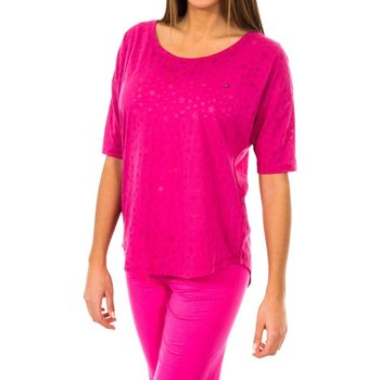 Textiel Dames T-shirts met lange mouwen Tommy Hilfiger 1487903527-521 Roze