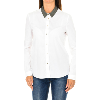 Textiel Dames Overhemden Armani jeans 6X5C02-5N0KZ-1100 Wit