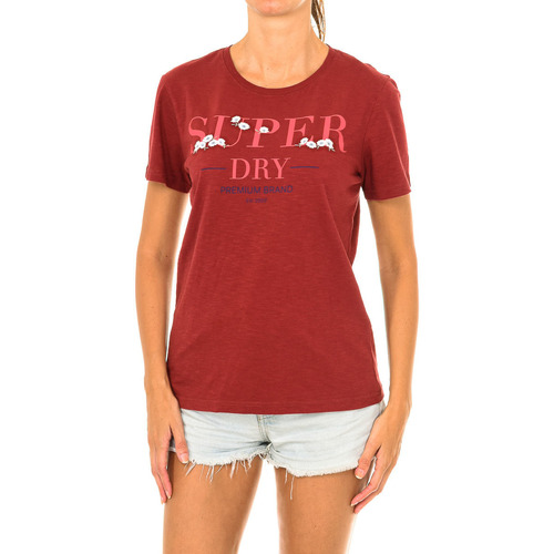 Textiel Dames T-shirts met lange mouwen Superdry W1010062A-N1N Rood