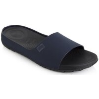 Schoenen Heren Leren slippers FitFlop LIDO TM SLIDE SANDALS IN NEOPRENE MIDNIGHT NAVY Zwart