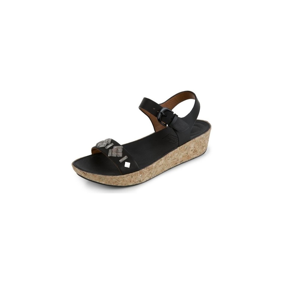 Schoenen Dames Sandalen / Open schoenen FitFlop BON TM II BACK-STRAP SANDALS BLACK Zwart
