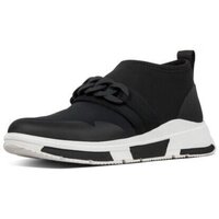 Schoenen Dames Lage sneakers FitFlop HEDA CHAIN SLIP ON SNEAKERS - BLACK Zwart