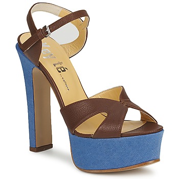 Schoenen Dames Sandalen / Open schoenen Keyté CUBA-LUX-MARRONE-FLY-9 Bruin