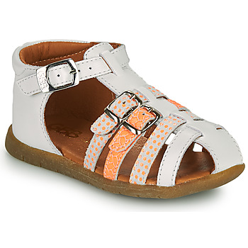 Schoenen Meisjes Sandalen / Open schoenen GBB PERLE Wit / Oranje