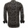 Textiel Heren Overhemden lange mouwen Tony Backer Luxe Stijlvolle Digitale Print Zwart