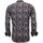 Textiel Heren Overhemden lange mouwen Tony Backer Luxe Blouse Digitale Print Bruin