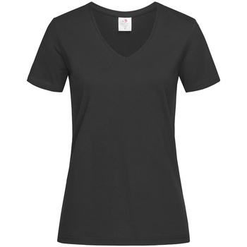Textiel Dames T-shirts met lange mouwen Stedman  Zwart