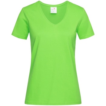 Textiel Dames T-shirts met lange mouwen Stedman  Groen