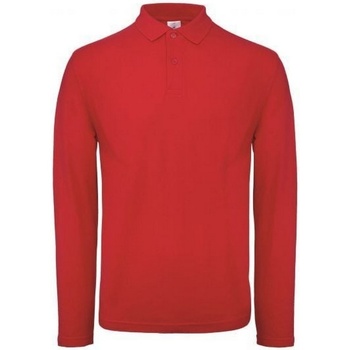 Textiel Heren Polo's lange mouwen B And C PUI12 Rood